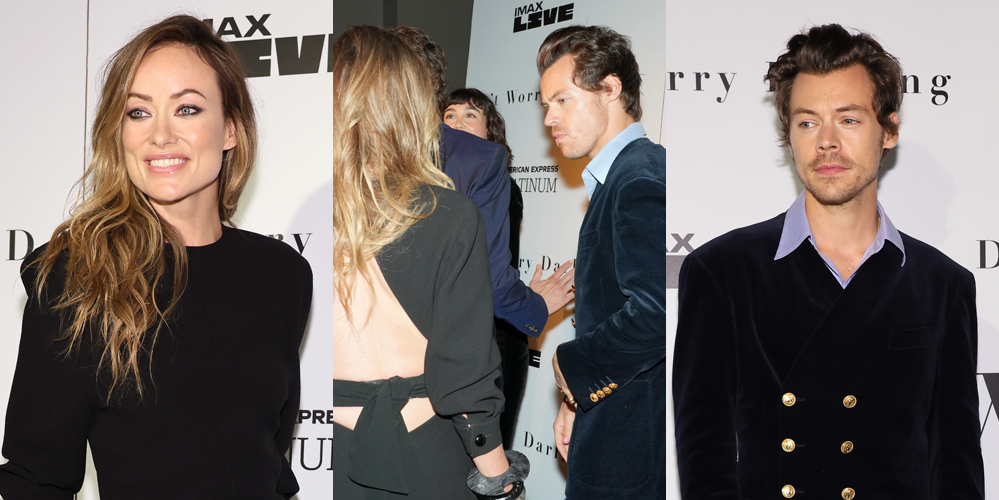 Olivia Wilde & Harry Styles Keep Distance at ‘Dont’ Worry Darling’ NYC Premiere Except for Quick Interaction (Photos)