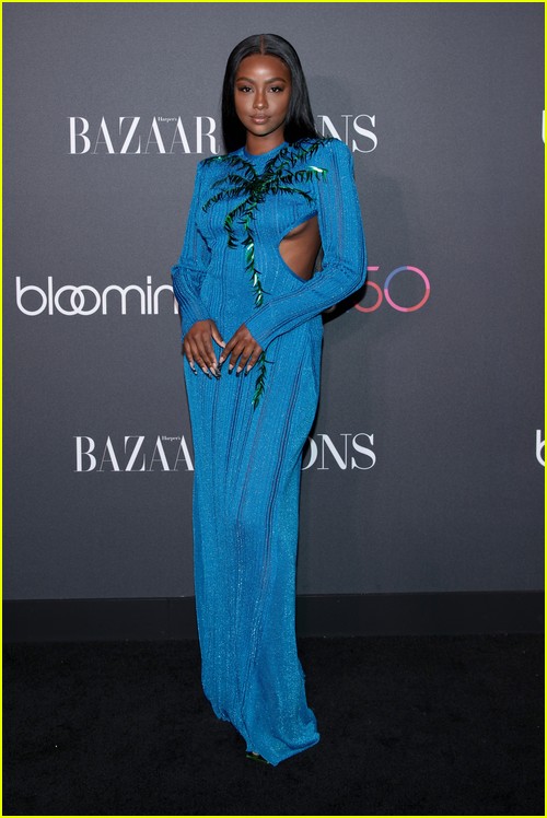 Justine Skye at the Harper's Bazaar Icons Party 2022