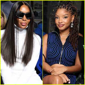 Naomi Campbell, Halle Bailey, & More Stars Sit Front Row at Off-White Fashion Show