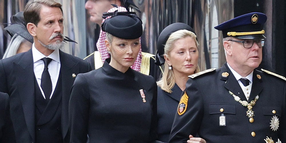 Princess Charlene & Prince Albert of Monaco Honor Queen Elizabeth at Her Funeral Prince Albert