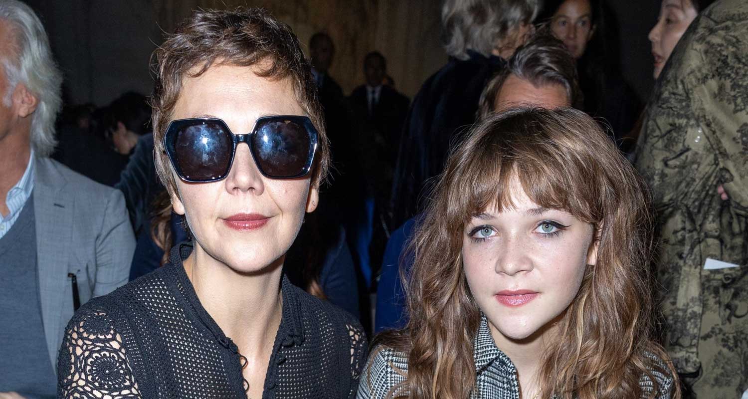 Maggie Gyllenhaal & 15-Year-Old Daughter Ramona Sarsgaard Sit Front Row at Dior Fashion Show | Celebrity Babies, Maggie Gyllenhaal, Ramona Sarsgaard - Vimarsana News