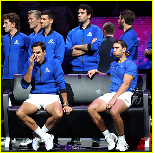 Rafael Nadal Tears Up Next To Roger Federer After His Final Professional Tennis Match at Laver Cup 2022