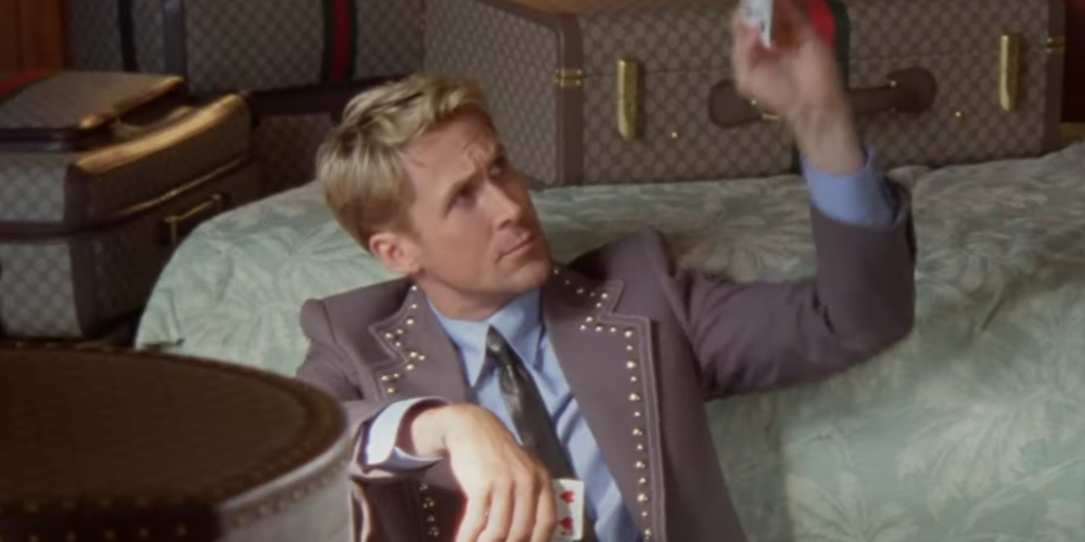 Ryan Gosling Is The New Face of Gucci & Brings All The Gucci Bags In The World To The Beach In New Campaign Video