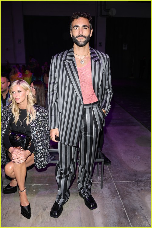 Marco Mengoni at the Versace Milan show
