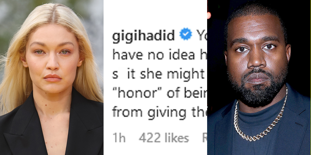 Gigi Hadid Slams Kanye West for Coming After Gabriella Karefa-Johnson