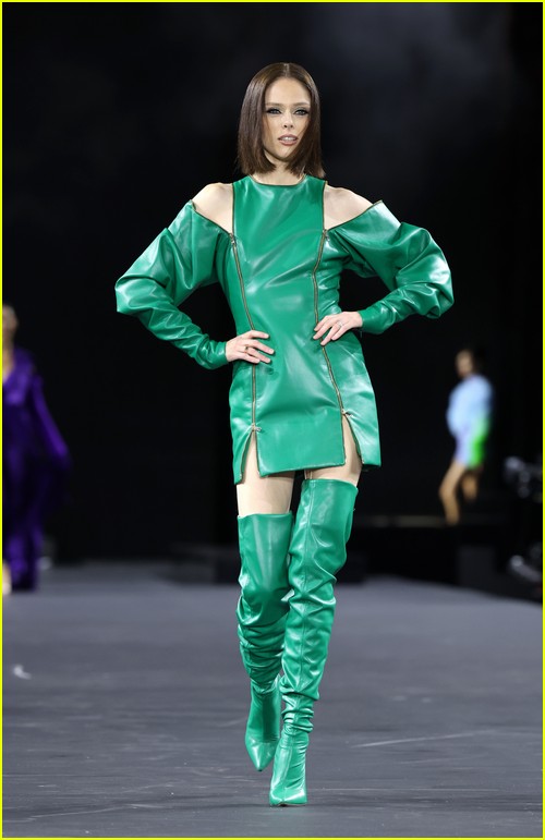 Coco Rocha on the runway for the L'Oreal Paris show
