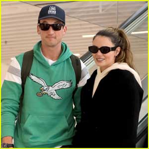 Miles Teller Returns Home to L.A. with Wife Keleigh Sperry After Hosting 'SNL'