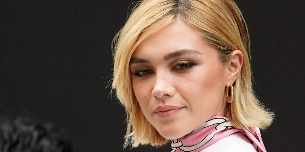 Florence Pugh Goes Retro In A Pink Patterned Dress For Valentino’s