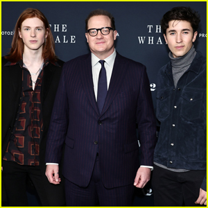 Brendan Fraser Gets Support from Sons Leland & Holden at 'The Whale' Screening in NYC