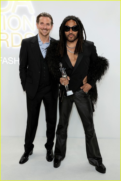 Bradley Cooper (with Lenny Kravitz) at the CFDA Fashion Awards 2022