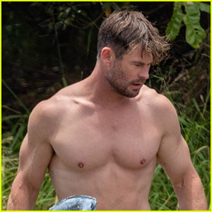 Chris Hemsworth Looks Ripped in New Shirtless Photos From a Surf Day in Australia