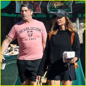 Gerard Butler & Girlfriend Morgan Brown Grab Lunch at Malibu Farmer's Market Over The Weekend
