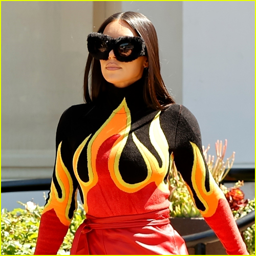 Kim Kardashian red flame outfit