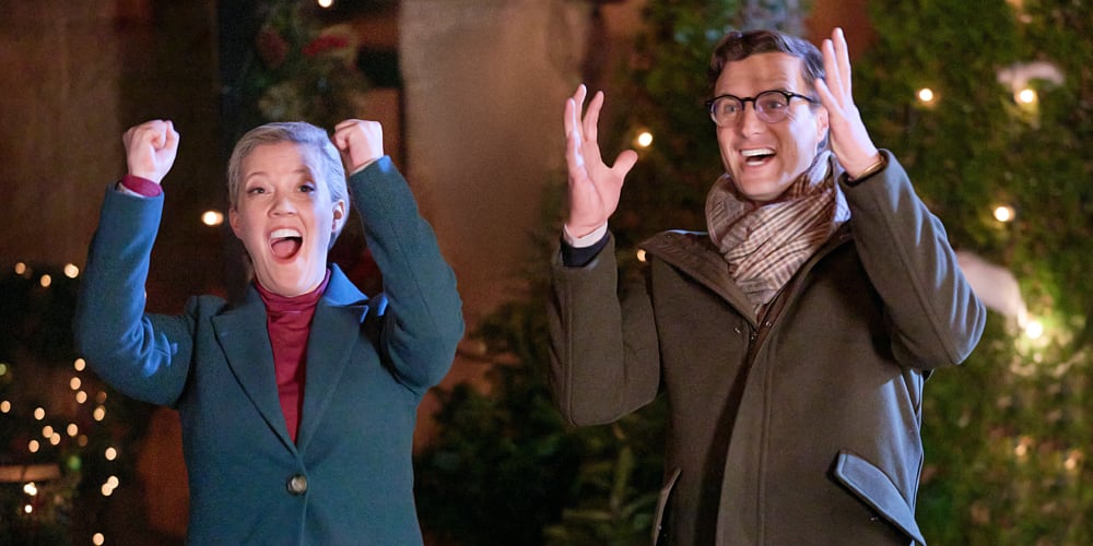 Patti Murin & Brendan Penny Are Caroling Rivals in Hallmark’s ‘In Merry