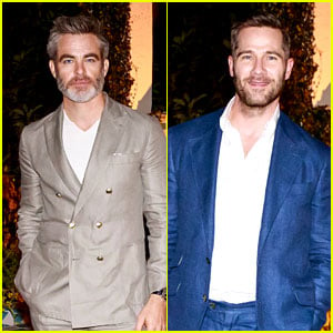 Chris Pine, Luke Macfarlane, & More Hollywood Hunks Step Out for Brunello Cucinelli Event