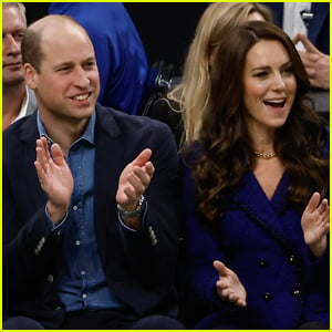 Prince William & Kate Middleton Sit Courtside at Celtics Game in Boston