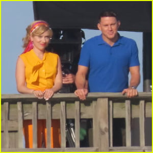 Scarlett Johnasson & Channing Tatum Film Scenes for 'Project Artemis' in Georgia