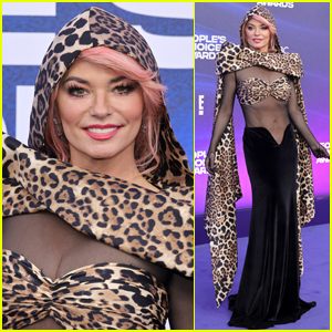 Shania Twain Wears Leopard Look with Pink Hair to People's Choice Awards 2022