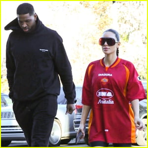 Tristan Thompson Accompanies Kim Kardashian to North West's Basketball Game