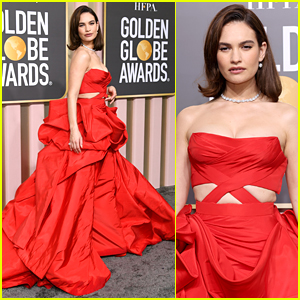 Lily James Radiates In a