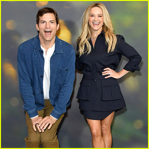 Reese Witherspoon & Ashton Kutcher Make Fun Of Their Height Difference at 'Your Place or Mine' Photocall