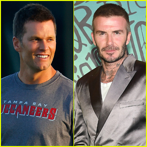 David Beckham & Tom Brady Take Their Families Out for a Shared Pizza Dinner