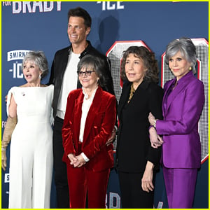 Tom Brady Towers Over Jane Fonda & Rita Moreno at '80 For Brady' Premiere in LA