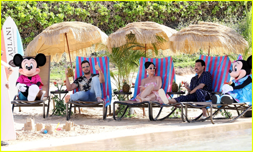 Katy Perry, Lionel Richie & Luke Bryan Chill Beachside with Mickey & Minnie Mouse While Shooting for 'American Idol'