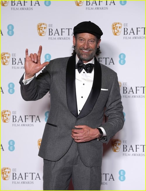 Last year’s Best Supporting Actor winner Troy Kotsur at the BAFTAs 2023
