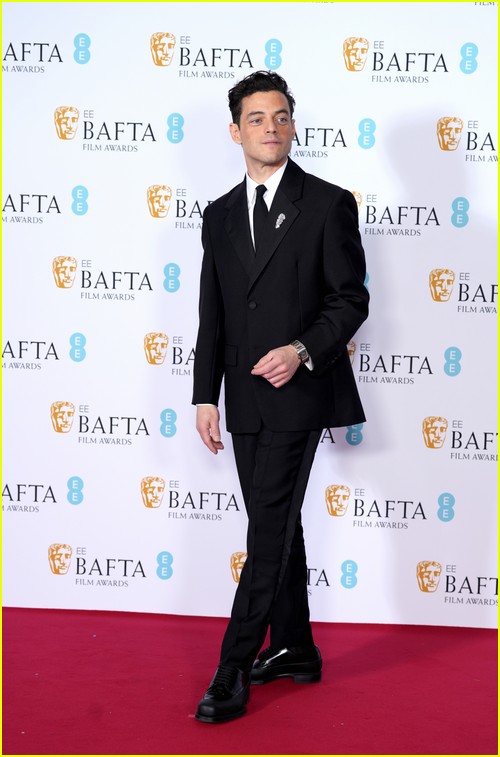 Rami Malek at the BAFTAs 2023