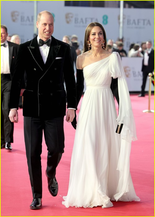 Prince William and Kate Middleton at the BAFTAs 2023