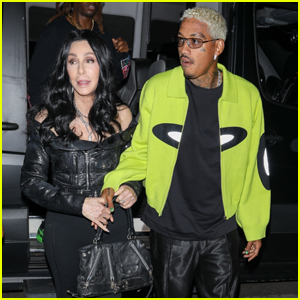 Cher & Boyfriend Alexander 'A.E.' Edwards Hold Hands While Arriving at Drake's Super Bowl Pre-Party