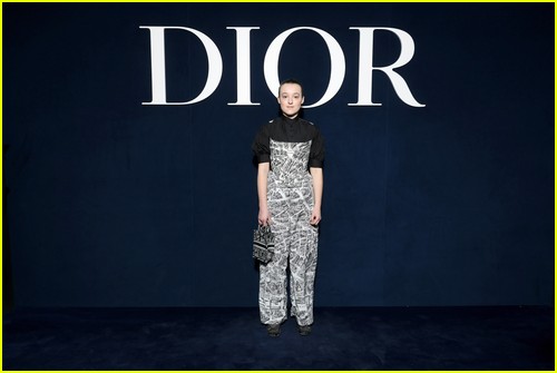Bella Ramsey at the Dior fashion show in Paris