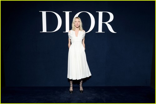 Ella Richards at the Dior fashion show in Paris