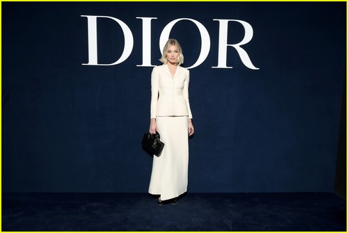 Elsa Hosk at the Dior fashion show in Paris