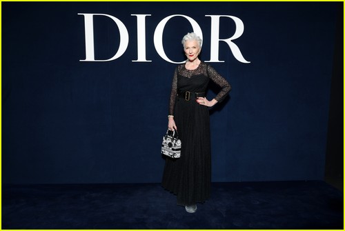 Maye Musk at the Dior fashion show in Paris