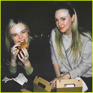 Elle Fanning & Chrissy Teigen Chow Down on Chain's Stabby Meal