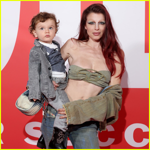 Julia Fox Brings 2-Year-Old Son Valentino to Diesel Fashion Show in Milan