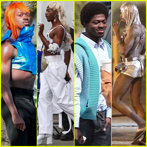 Lil Nas X Wears 4 Gender-Bending Outfits on Set of New Project, Sparking Hopes New Music is Coming