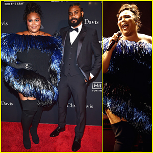 Lizzo Hard Launches Relationship with Myke Wright, Performs at Clive Davis' Pre-Grammy Party