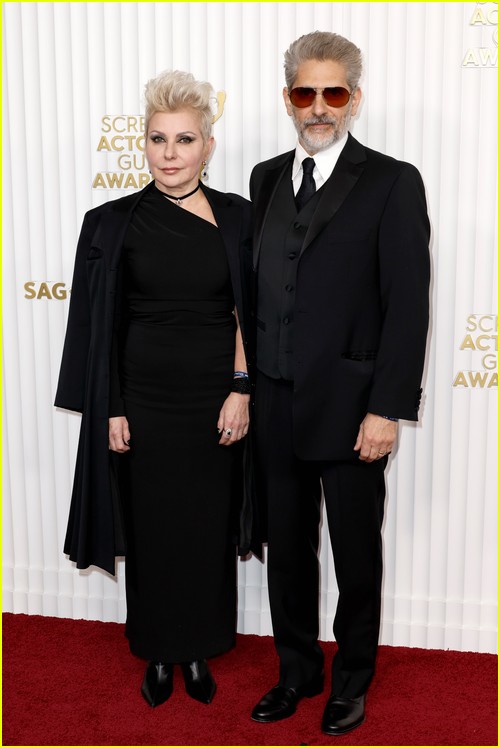 The White Lotus’ Michael Imperioli with wife Victoria at the SAG Awards 2023