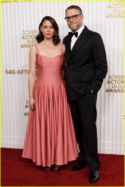 The Fabelmans’ Seth Rogen and wife Lauren at the SAG Awards 2023