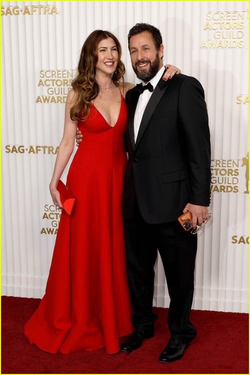 Hustle’s Adam Sandler and wife Jackie at the SAG Awards 2023