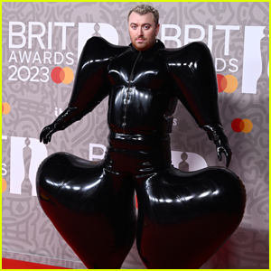Sam Smith Wears Latex, Balloon-Like Outfit to BRIT Awards 2023