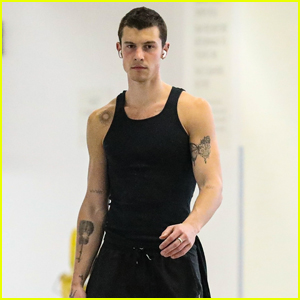 Shawn Mendes Wears Black Tank Shirt to Spa & Wellness Center in Brentwood