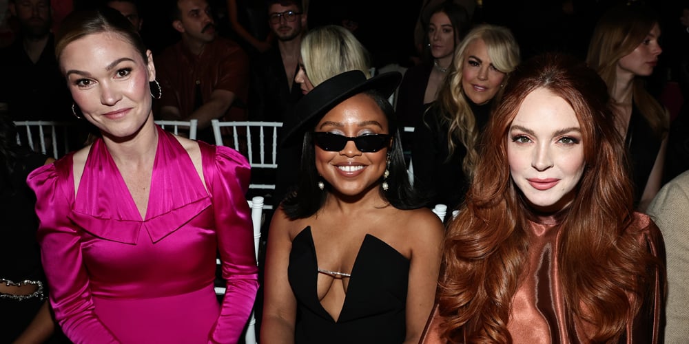 Lindsay Lohan, Quinta Brunson & Julia Stiles Sit Front Row at Christian Siriano's NYFW Show Lindsay Lohan, Quinta Brunson & Julia Stiles Sit Front Row at Christian Siriano's NYFW Show | Ali Lohan, Christian Siriano, Coco Rocha, Dakota Lohan, Dina Lohan, gottmik, Julia Stiles, Lindsay Lohan, New York Fashion Week, Quinta Brunson - Vimarsana News