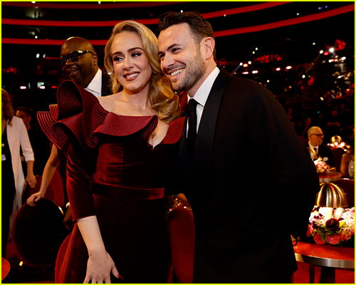 Adele and Ben Winston at the Grammys