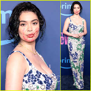 Auli'i Cravalho Reveals The Reason For Red Handprint On Her Face at 'The Power' Premiere