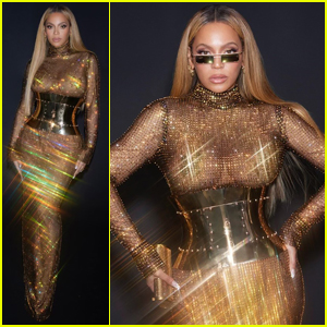 Beyonce Sizzles Like Molten Gold in Dolce & Gabbana at Oscars 2023 Party
