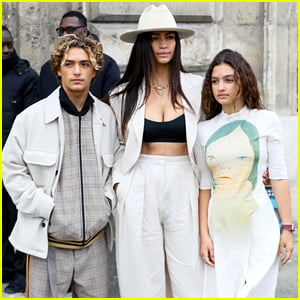 Matthew McConaughey's Kids Levi & Vida Attend Stella McCartney Fashion Show With Mom Camila Alves